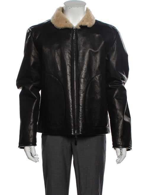 Jil Sander Shearling Jacket Black