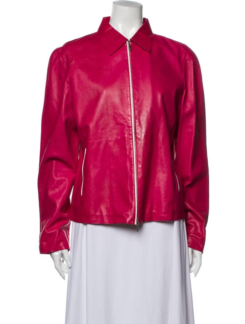 Jil Sander Leather Jacket Pink