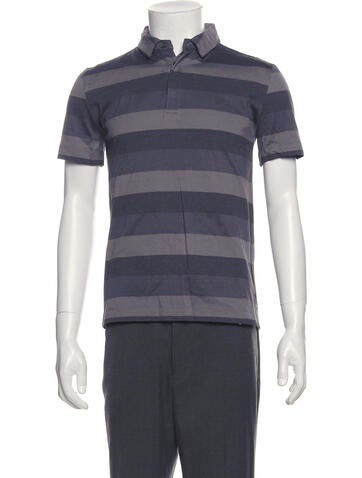 Jil Sander Polos Striped Collar Polo Shirt S