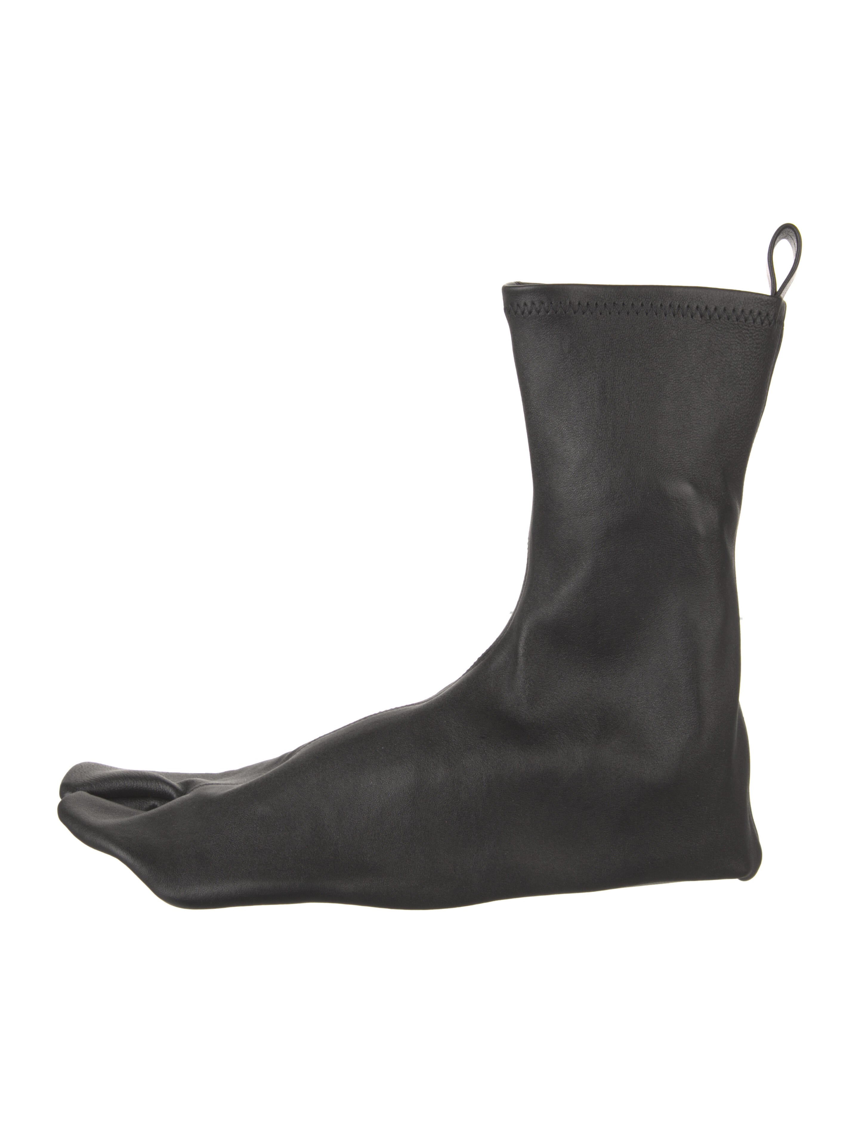 Jil Sander Leather Sock Boots Black Boots, Shoes JIL97670 The