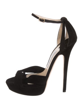 Jimmy Choo Suede Platform Sandals