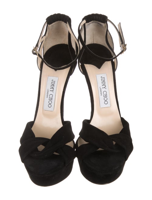 Jimmy Choo Suede Platform Sandals