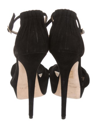 Jimmy Choo Suede Platform Sandals