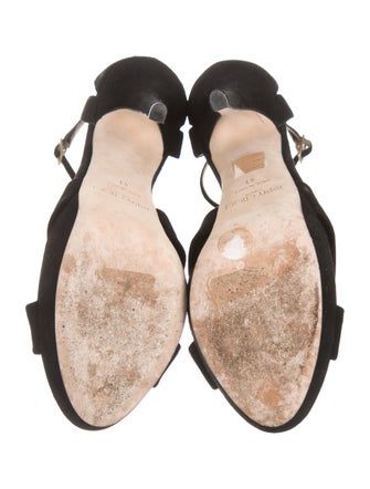 Jimmy Choo Suede Platform Sandals