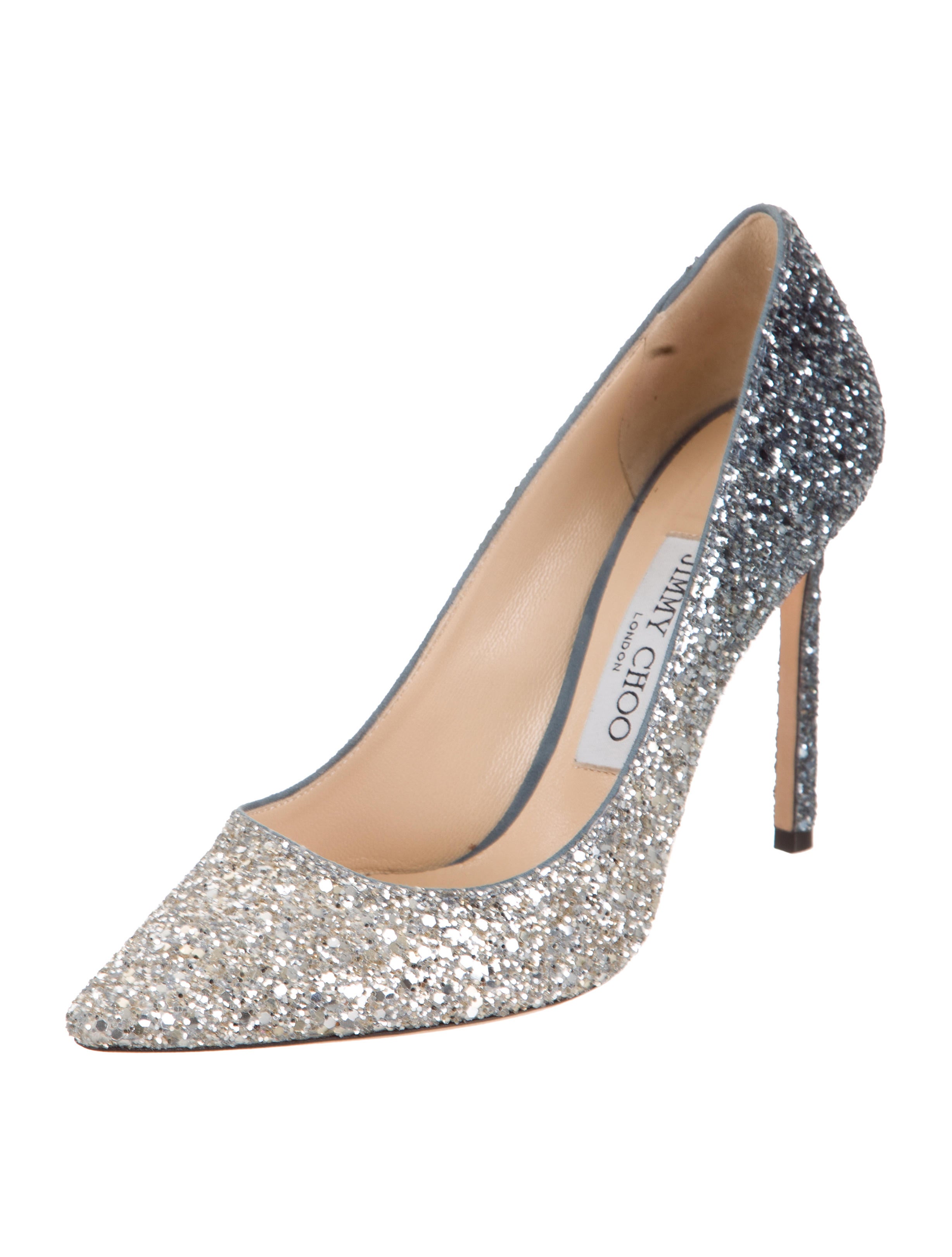jimmy choo romy 100 glitter