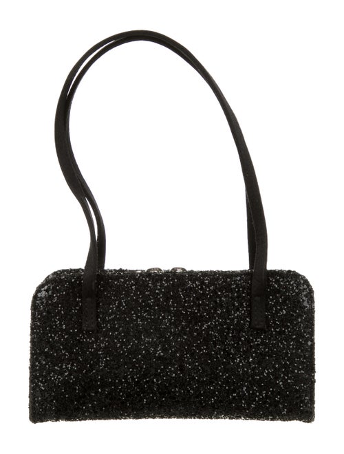 Jimmy Choo Glitter Clutch Black