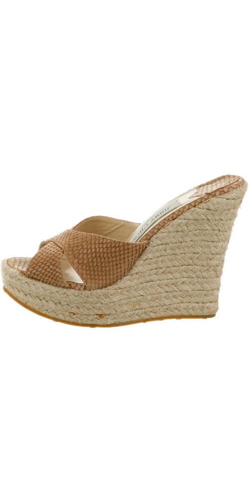 Jimmy Choo Leather Espadrilles
