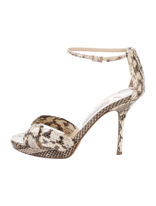 Jimmy Choo Snakeskin Animal Print Sandals