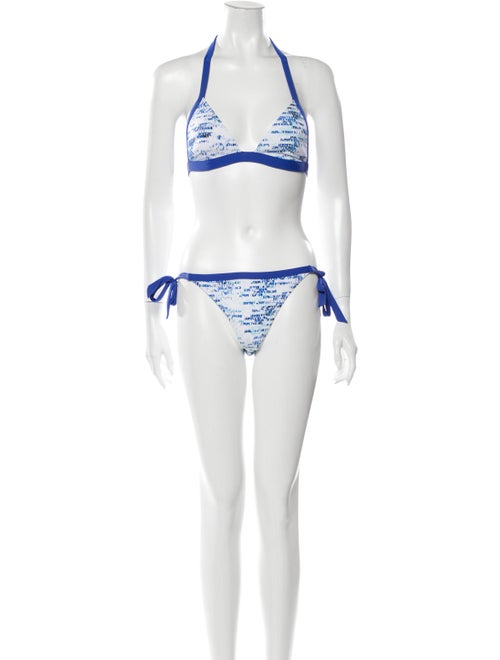 Jimmy Choo Printed Bikini Blue