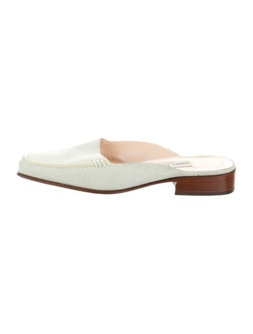 Jimmy Choo Suede Mules Green