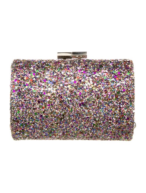 Jimmy Choo Glitter Box Clutch Pink
