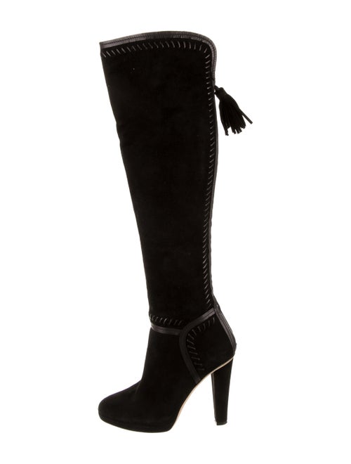 Jimmy Choo Over-The-Knee Suede Boots Black