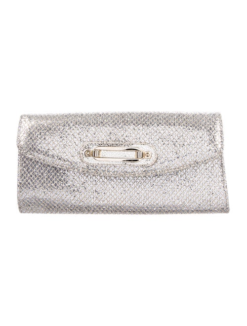 Jimmy Choo Glitter Evening Bag Silver