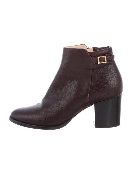 Jimmy Choo Leather Boots Purple
