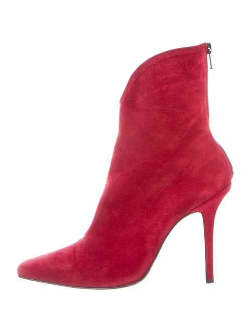 Jimmy Choo Suede Boots Red