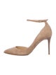Jimmy Choo Lucy 85 Suede D'Orsay Pumps