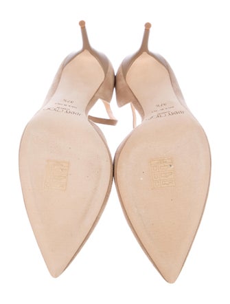 Jimmy Choo Lucy 85 Suede D'Orsay Pumps