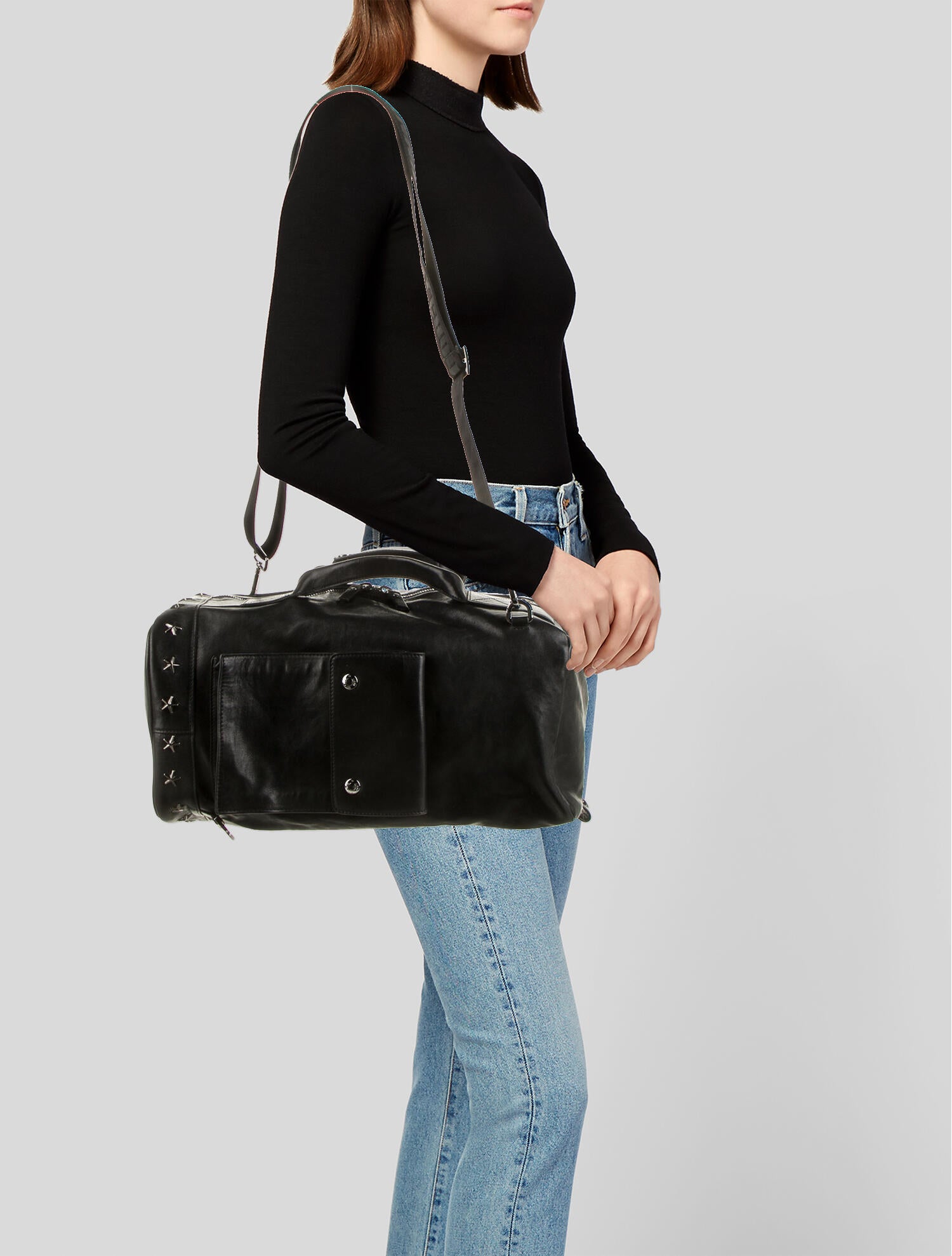 Jimmy Choo Arlo Duffle Backpack - Black Backpacks, Handbags