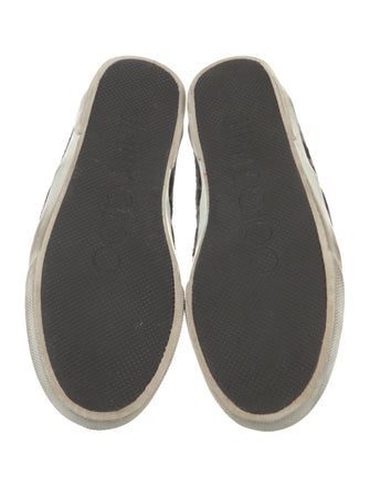 Jimmy Choo Suede Animal Print Sneakers