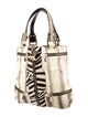 Jimmy Choo Snakeskin Zebra Print Tote