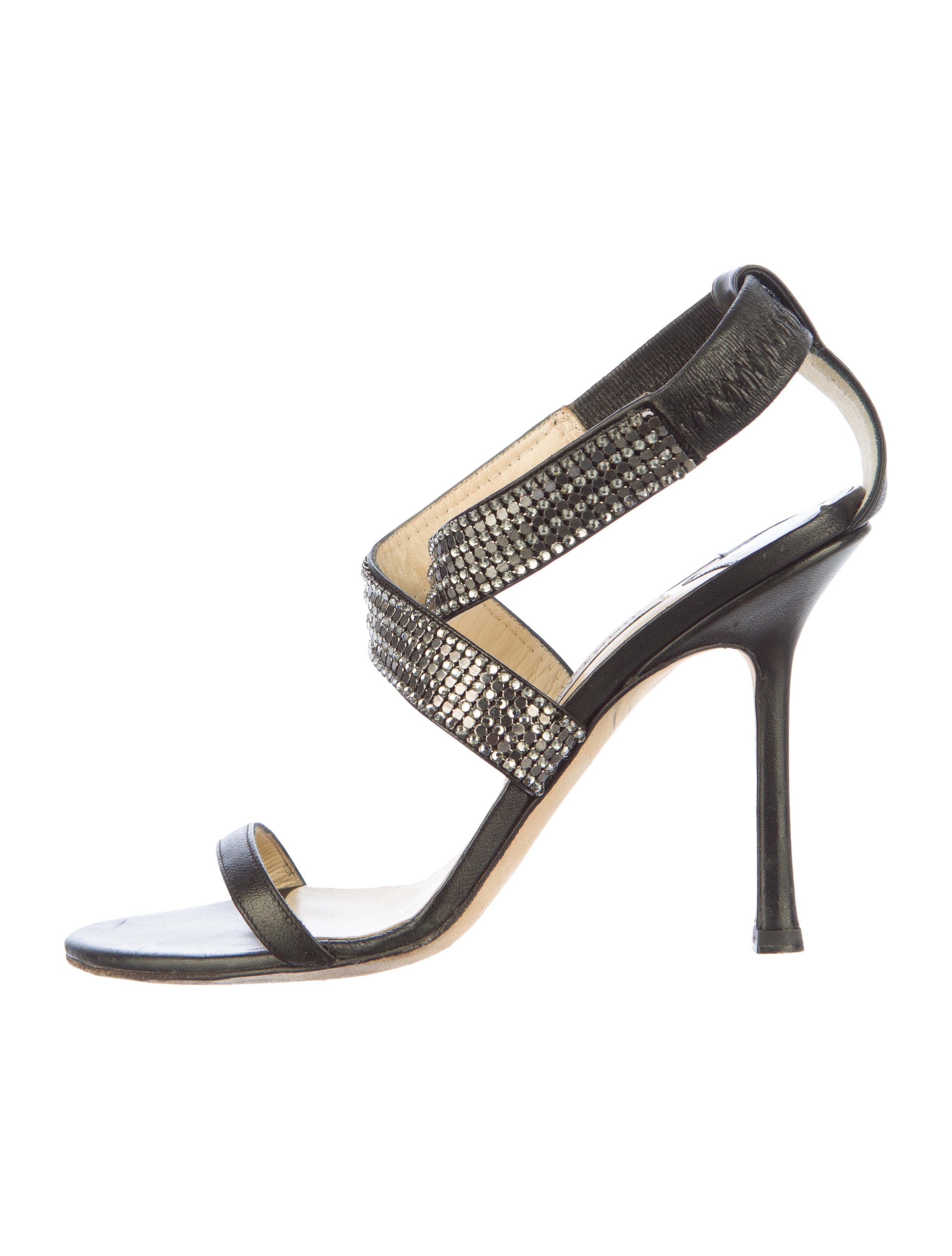 Jimmy Choo Crystal Sandals - Shoes - JIM28543 | The RealReal