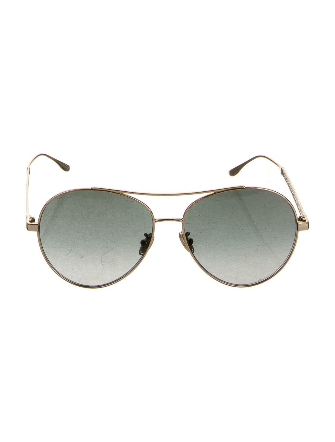 Jimmy Choo Aviator Gradient Sunglasses Metallic Sunglasses