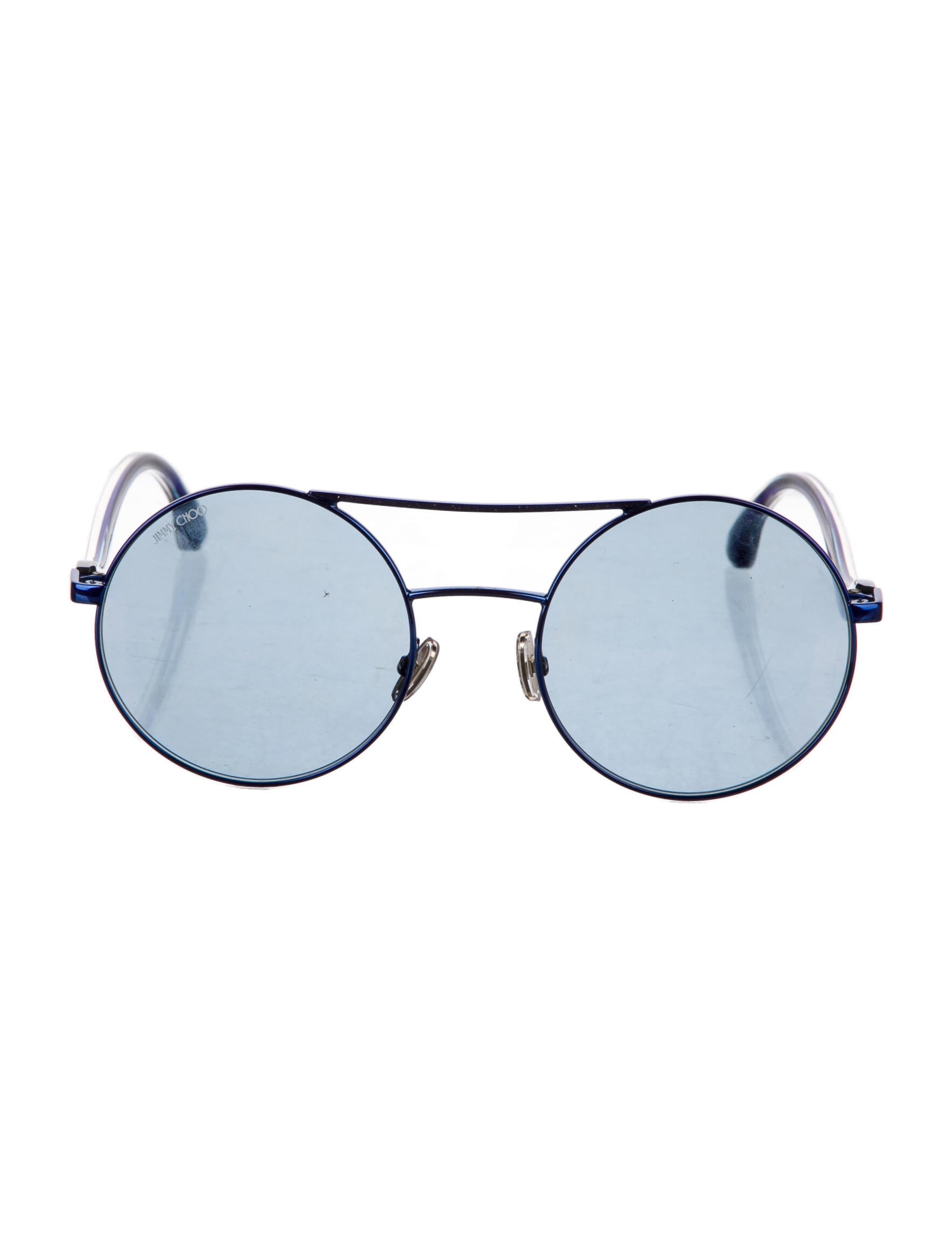 Jimmy Choo Erica Oversize Sunglasses Blue Sunglasses, Accessories