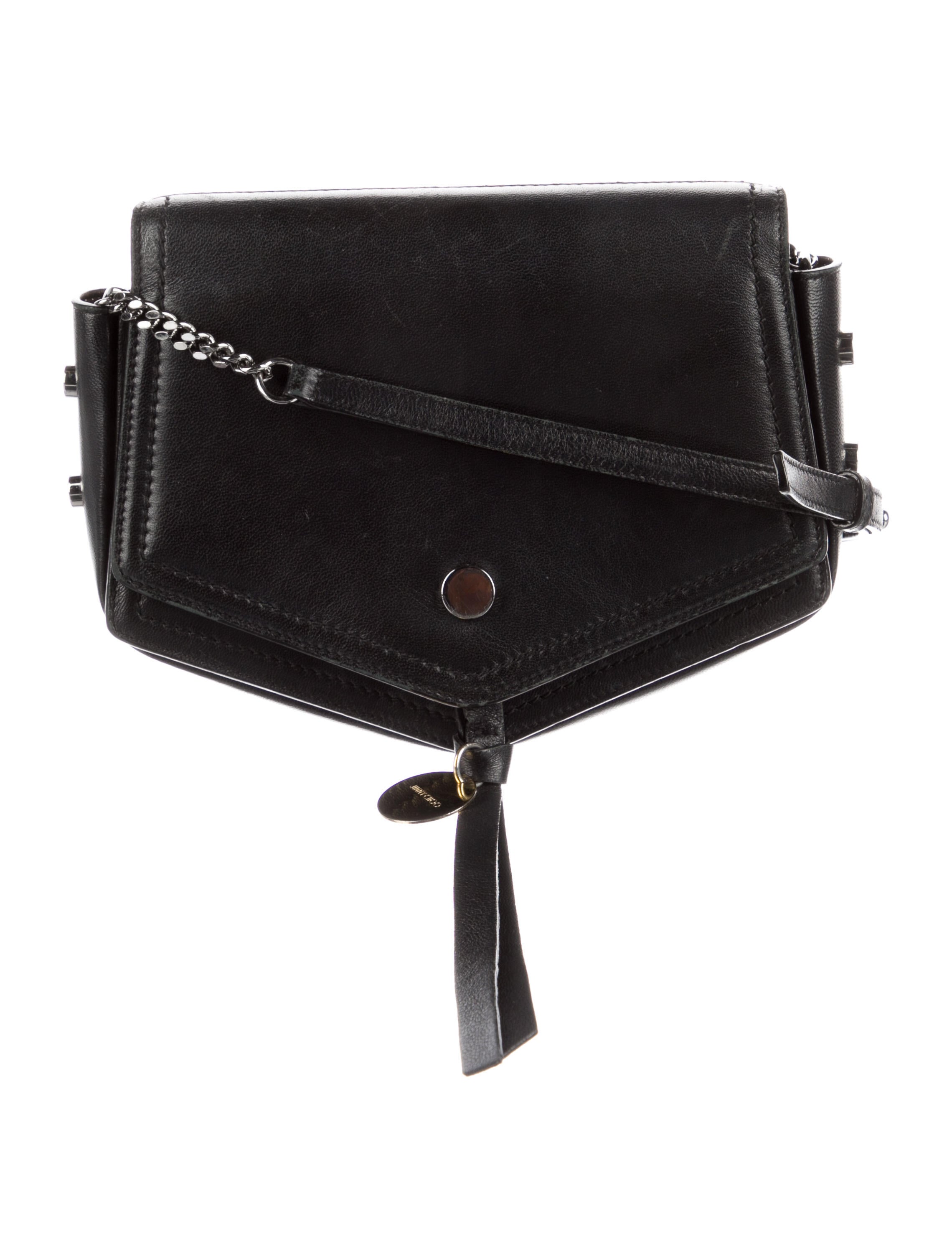 Jimmy Choo Leather Crossbody Bag Black Crossbody Bags, Handbags