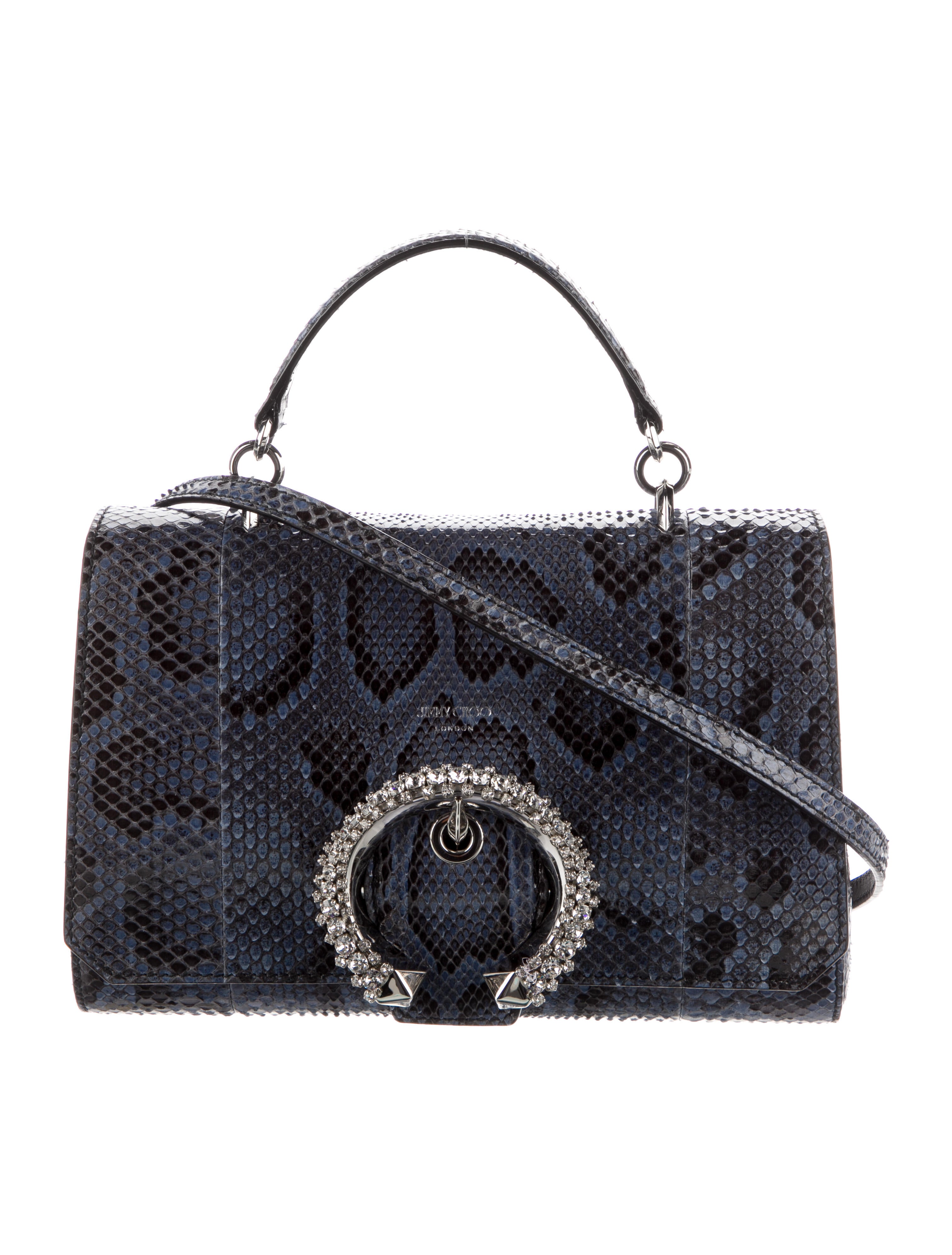 Jimmy Choo Python Madeline Handle Bag