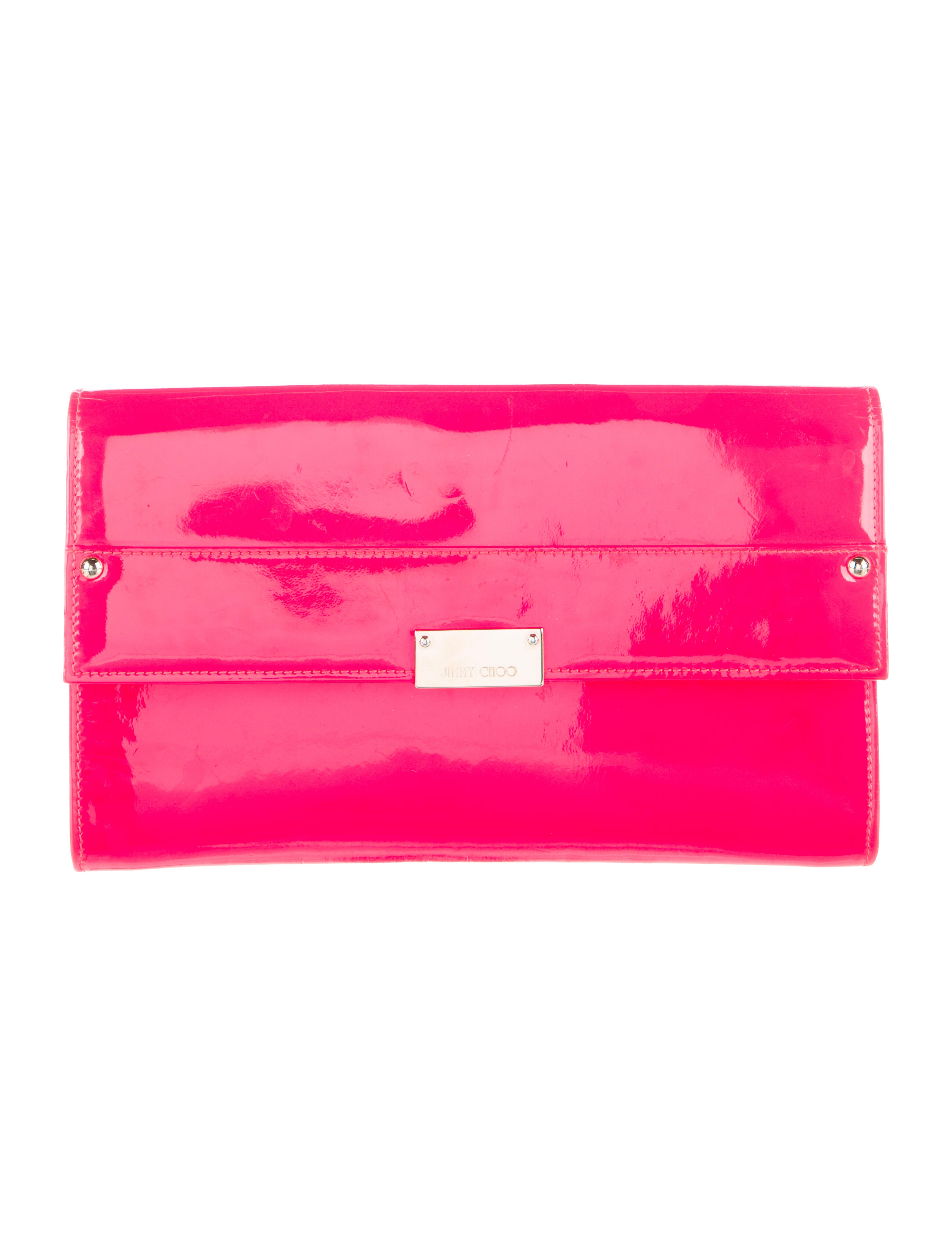 Jimmy Choo Neon Pink Clutch Bag Pink Clutches, Handbags JIM321663 The RealReal