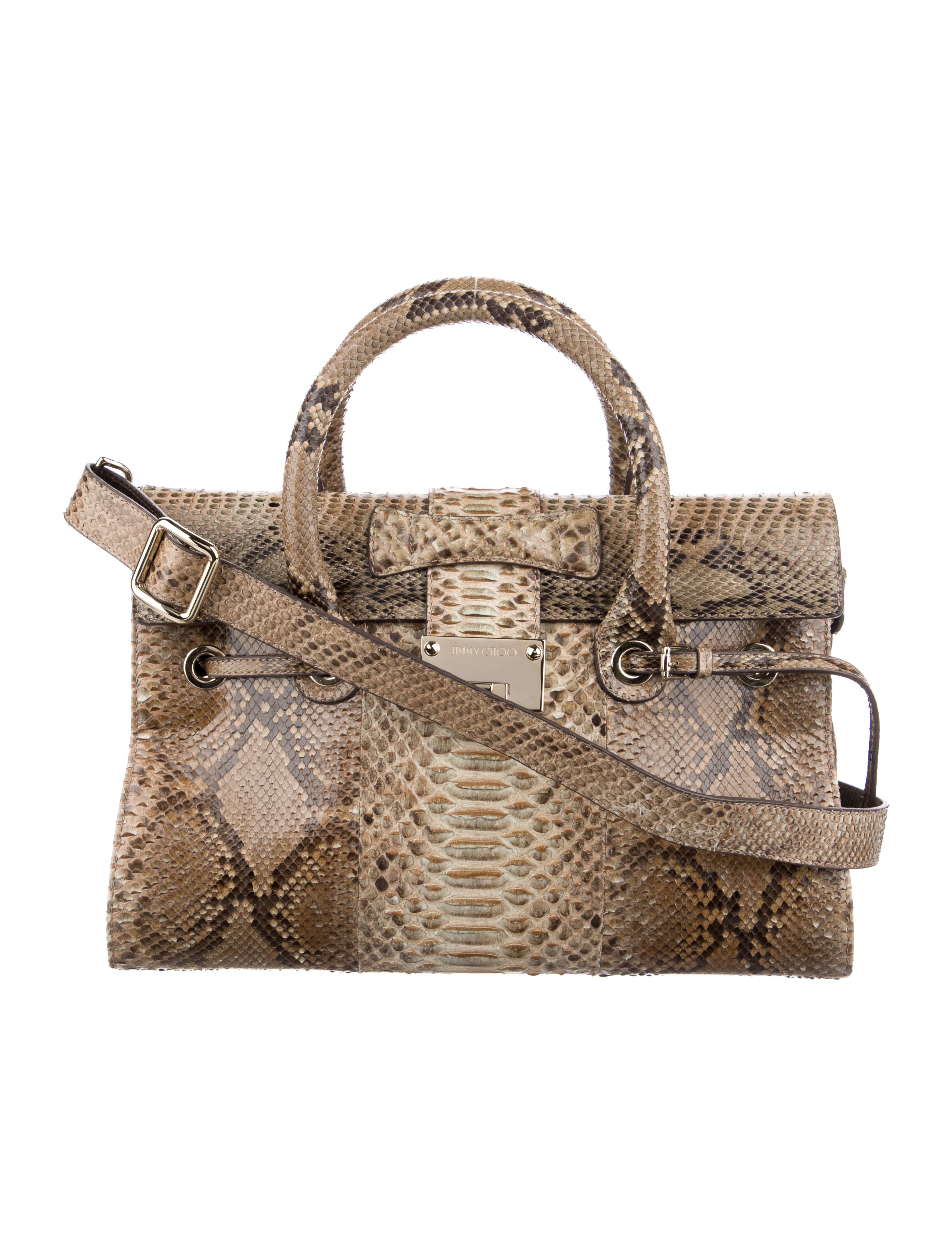 Jimmy Choo Patent Leather Shoulder Bag - Brown Shoulder Bags, Handbags ...