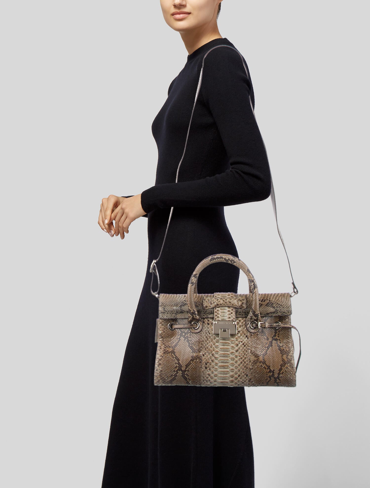 Jimmy Choo Patent Leather Shoulder Bag Brown Shoulder Bags, Handbags JIM69390 The RealReal