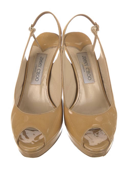 Jimmy Choo Patent Leather Slingback Sandals