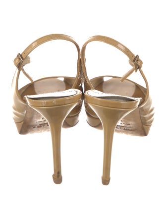 Jimmy Choo Patent Leather Slingback Sandals