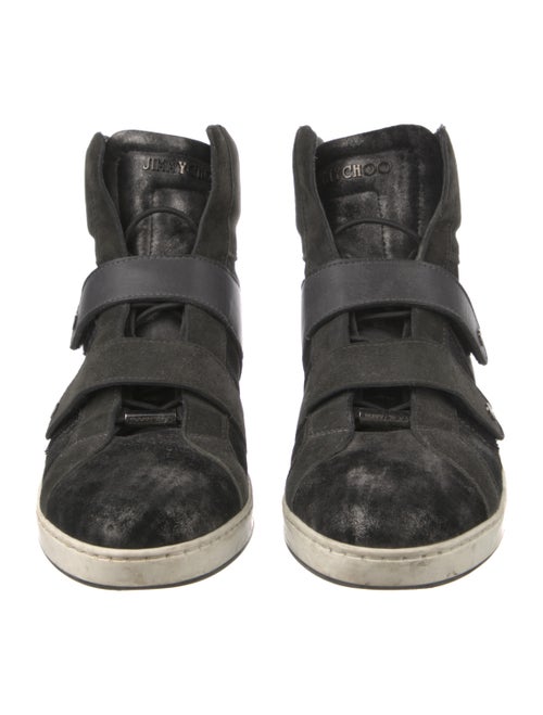 Jimmy Choo Suede Wedge Sneakers
