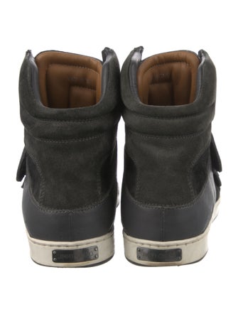 Jimmy Choo Suede Wedge Sneakers