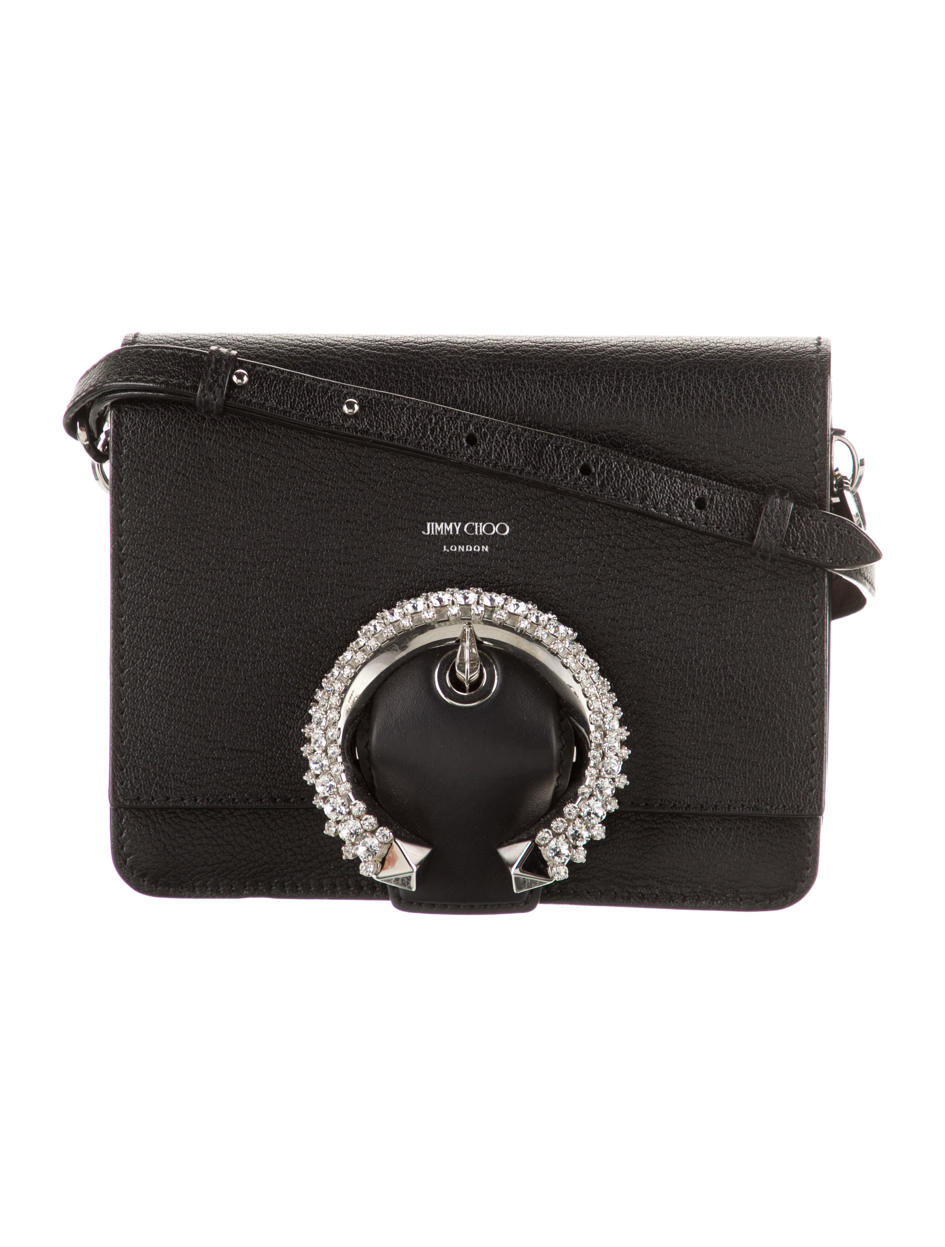 Jimmy Choo Leather Madeline Crossbody Bag w/ Tags Black Crossbody