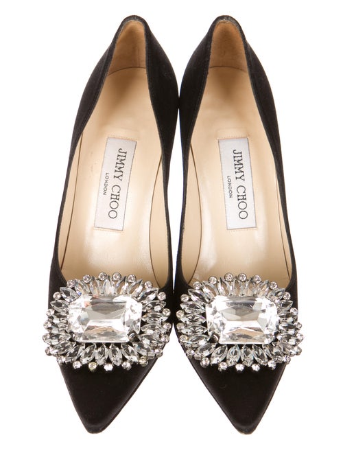 Jimmy Choo Crystal Pumps Shoes JIM32963 The RealReal