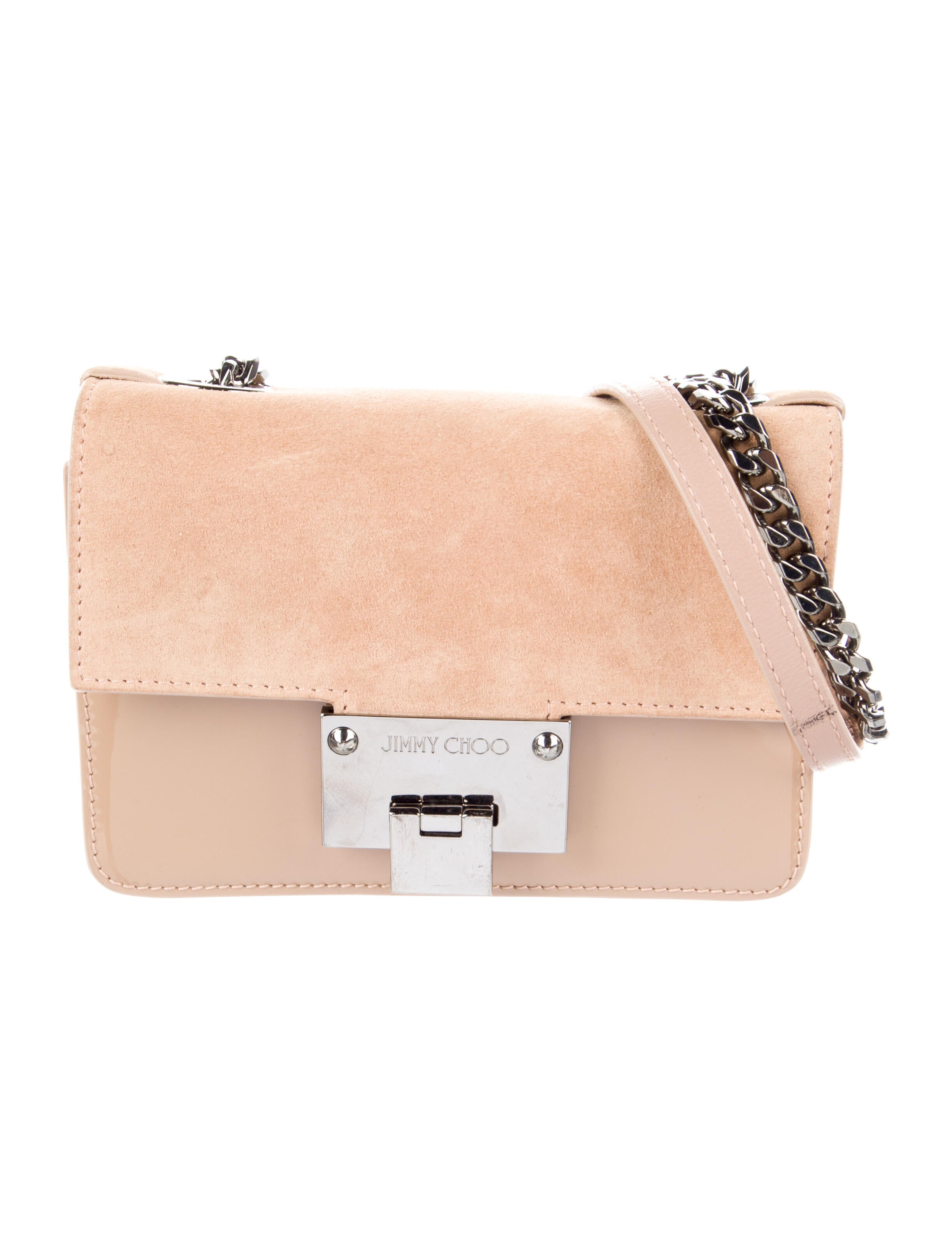 Jimmy Choo Suede Rebel Crossbody Bag Neutrals Crossbody Bags
