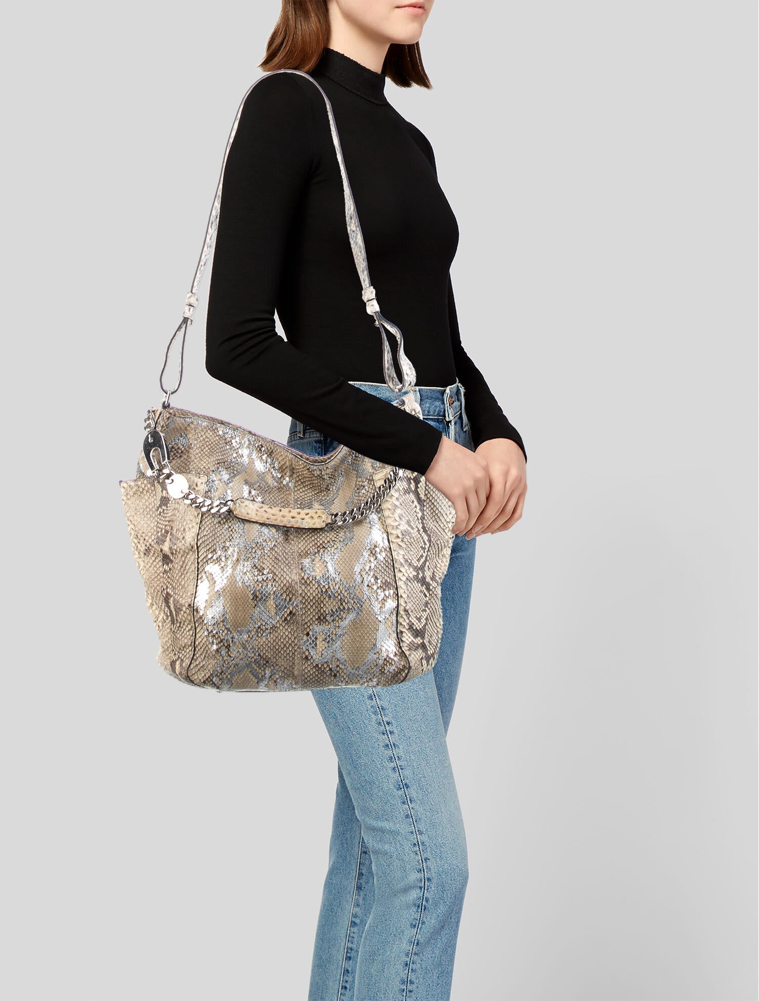 Jimmy Choo Shoulder Bag - Neutrals Shoulder Bags, Handbags - JIM28270 ...