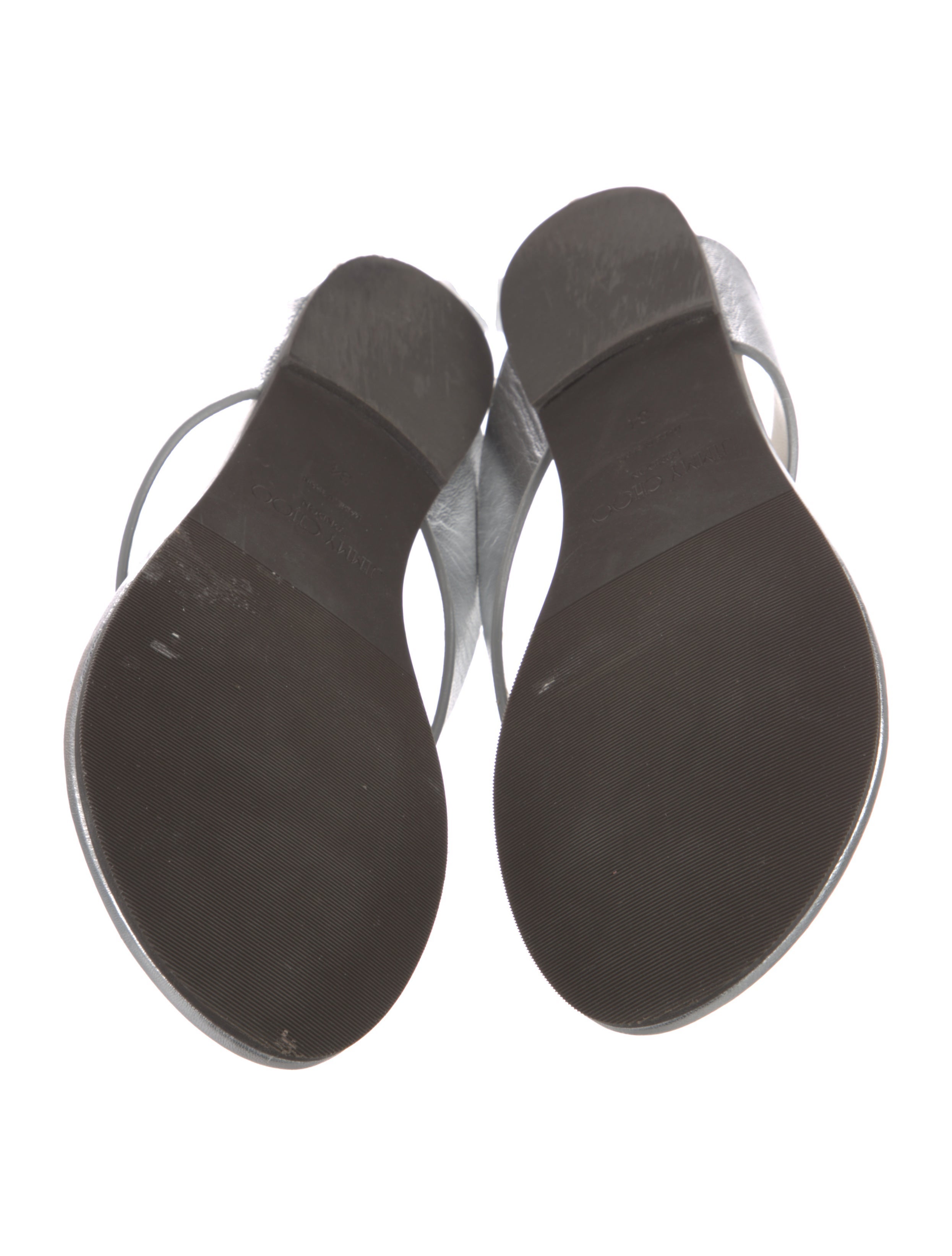 Jimmy Choo Leather Flip Flops