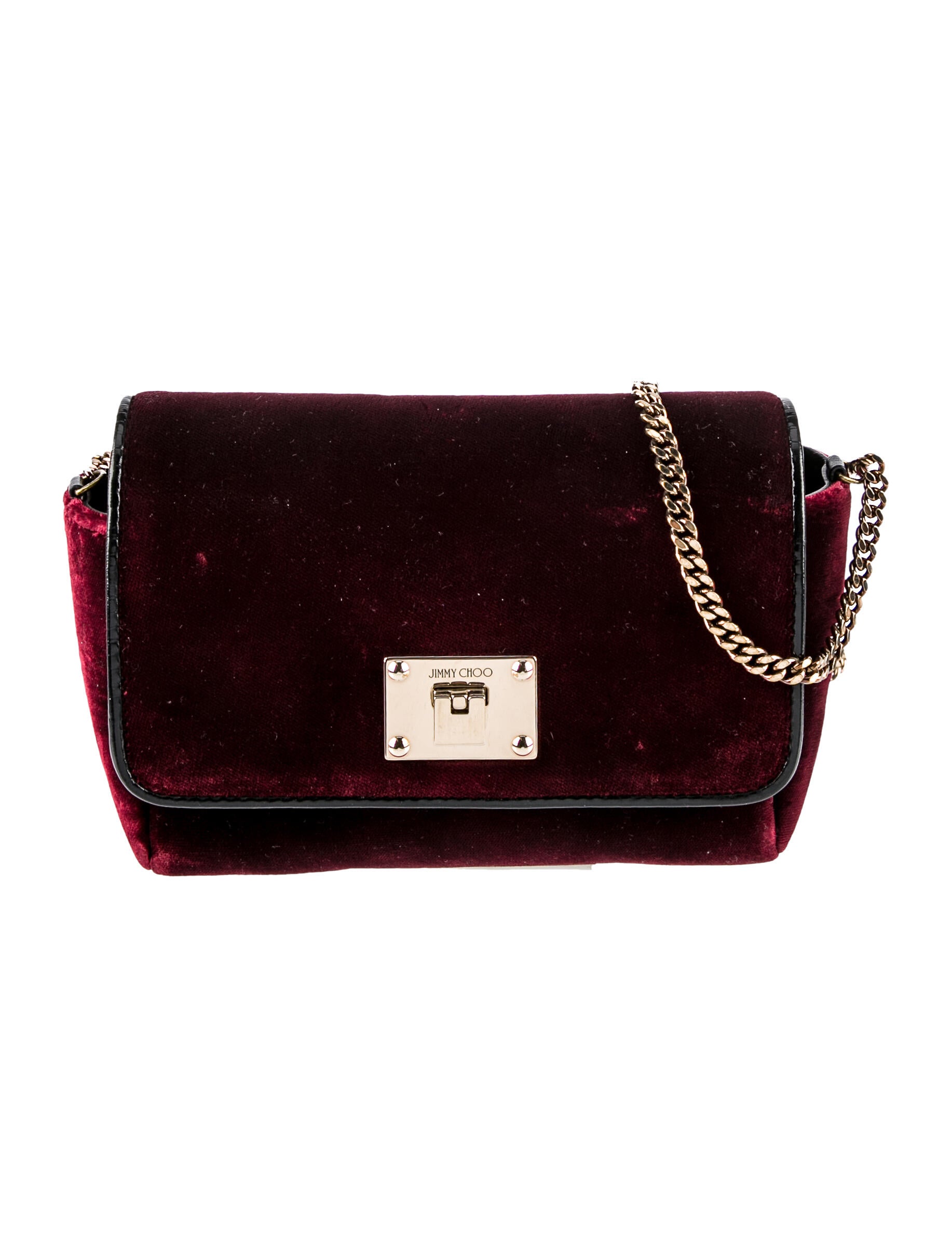 Jimmy Choo Velvet Crossbody Bag Burgundy Crossbody Bags, Handbags