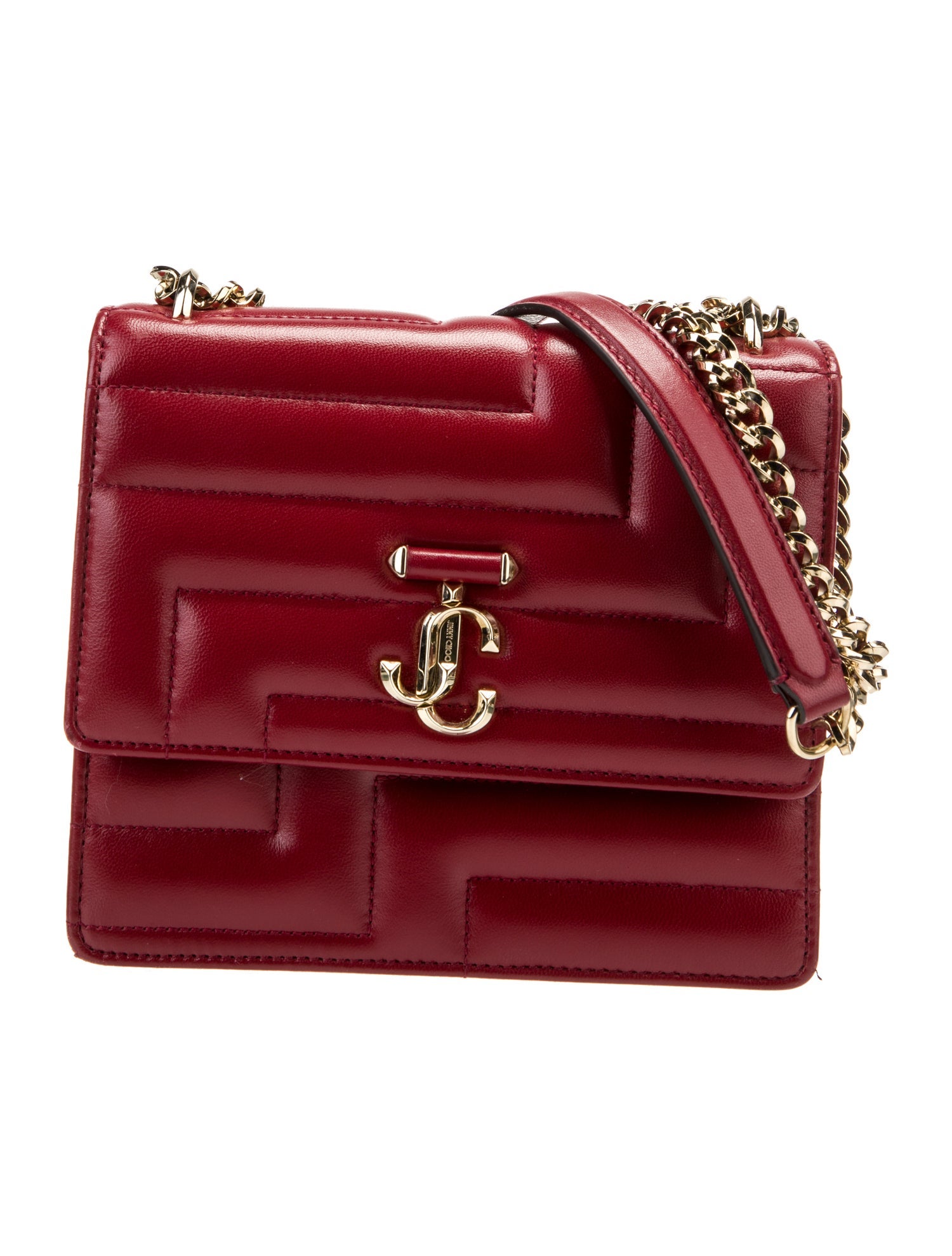 Jimmy Choo Avenue Quad Shoulder Bag - Red Shoulder Bags