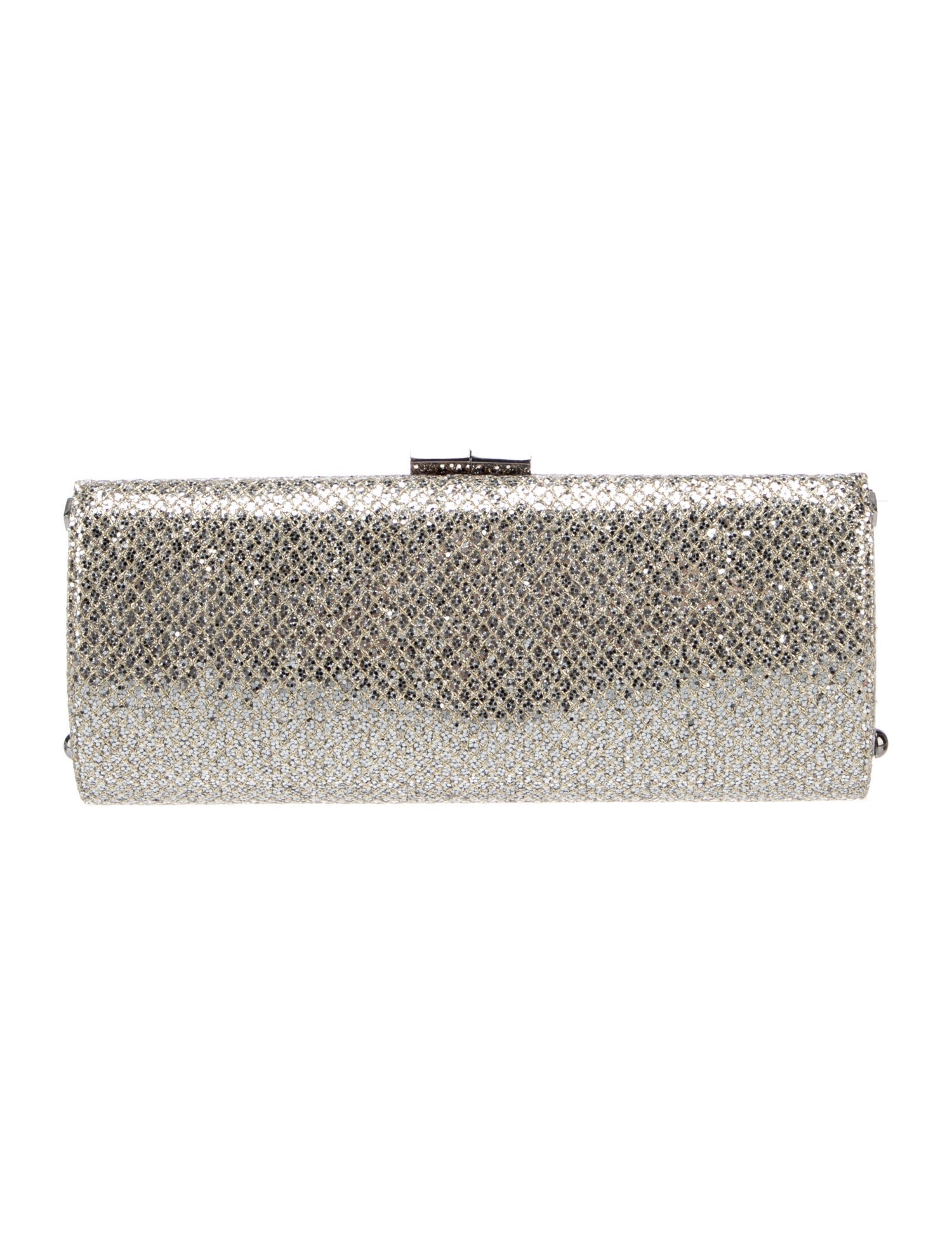 Jimmy Choo Glitter Clutch - Metallic Clutches, Handbags - JIM379096 ...