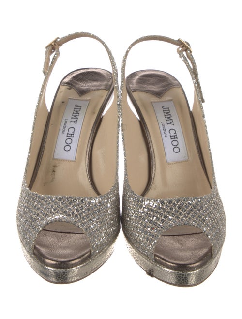Jimmy Choo Snakeskin Slingback Pumps
