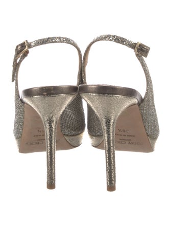 Jimmy Choo Snakeskin Slingback Pumps