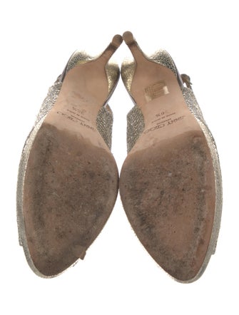 Jimmy Choo Snakeskin Slingback Pumps