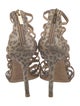 Jimmy Choo Suede Animal Print Sandals