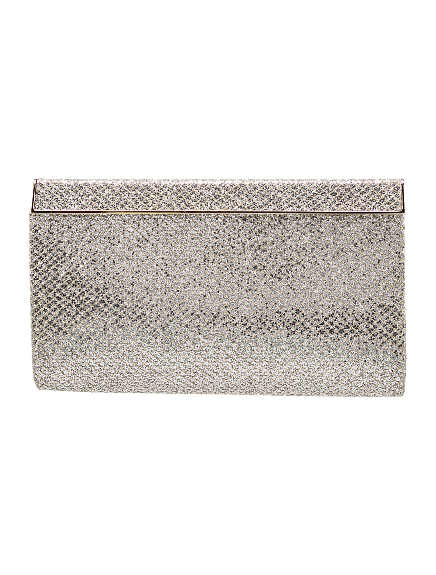 Jimmy Choo Glitter Clutch Metallic Clutches, Handbags JIM381805