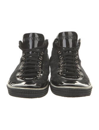 Jimmy Choo Glitter Glitter Accents Sneakers